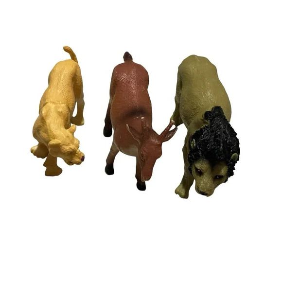 Lot of 3 Vtg. Hard Plastic Toy Farm Animals - Picture 5 of 9